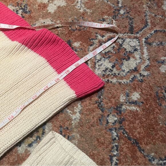 J. Crew x The Reeds Pink & Cream Chevron Ski Sweater - Picture 9 of 9